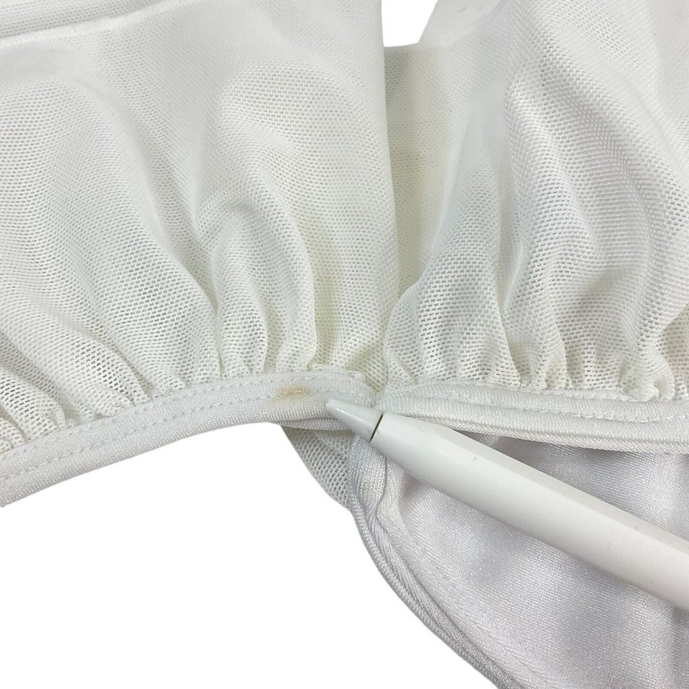 Tularosa Swimsuit Women's Sz XXS White Kimber One Piece Shoulder Ruffle $148 Nwt - Picture 15 of 16